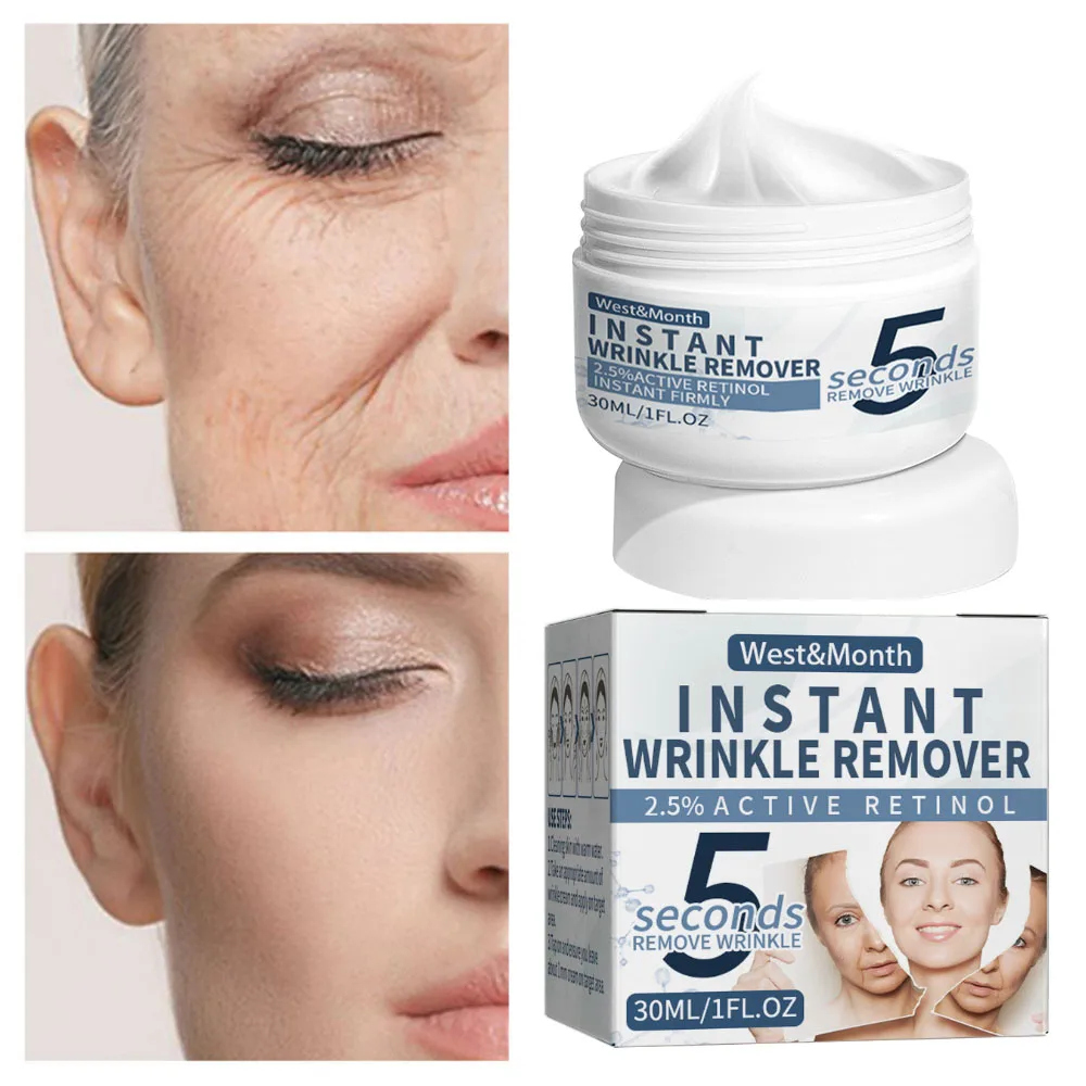 

Retinol Instant Wrinkles Removal Face Cream 5 Seconds Lifting Firming Anti-aging Fade Fine Lines Improve Eye Puffiness Skin Care