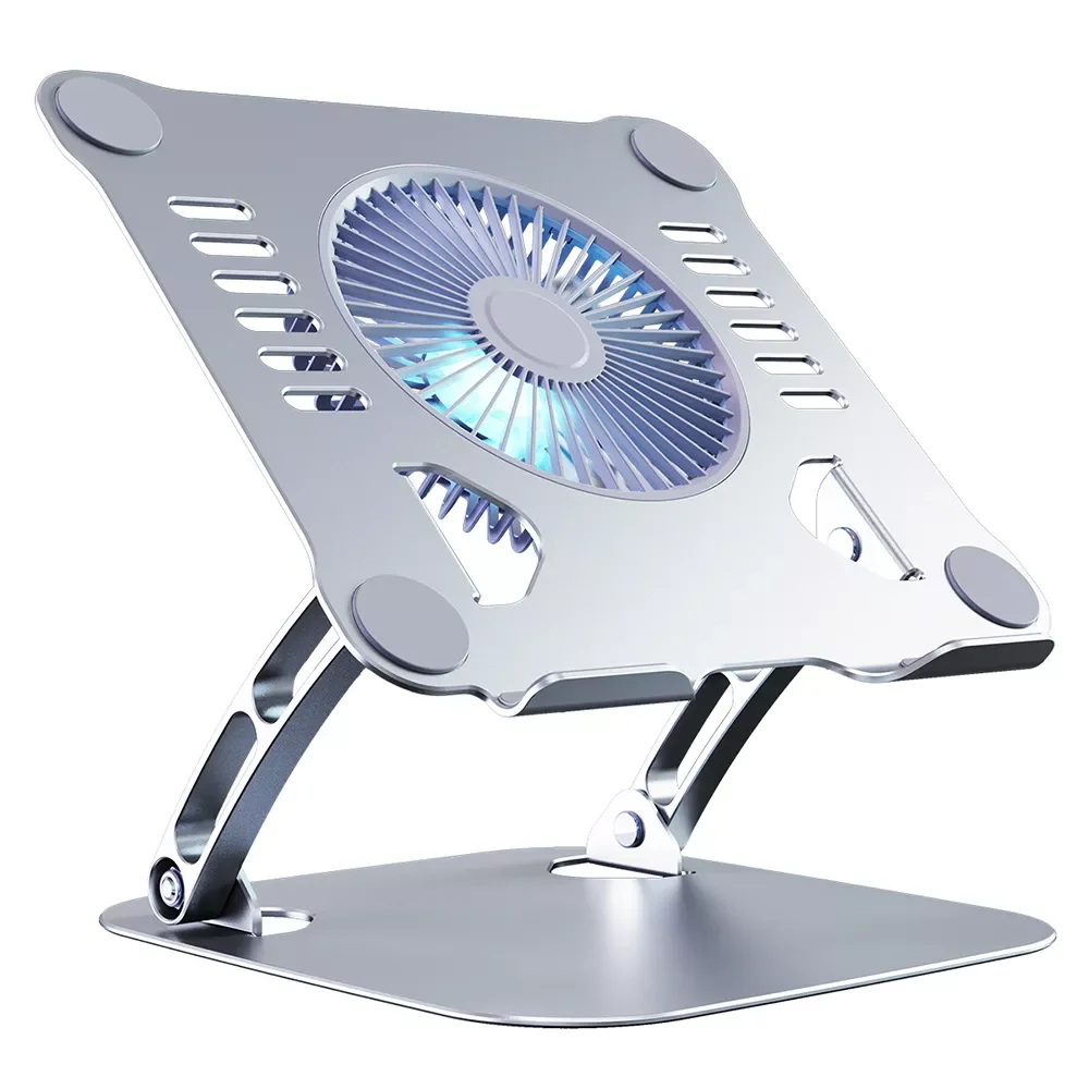 

Aluminum Adjustable Laptop Stand For Macbook Computer PC iPad Tablet Support Notebook Stand Cooling Fan Pad Laptop Holder Base