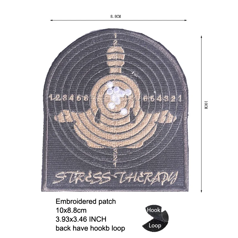 Новый дизайн резиновая повязка на руку Glock вышивка для мишени искусственная