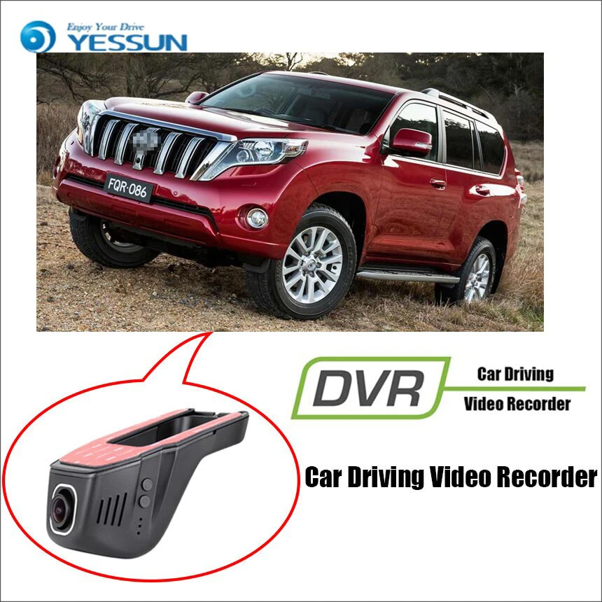 

YESSUN для TOYOTA prado автомобильный видеорегистратор для вождения видео рекордер мини управление приложение Wifi камера регистратор видеорегистратор ночное видение
