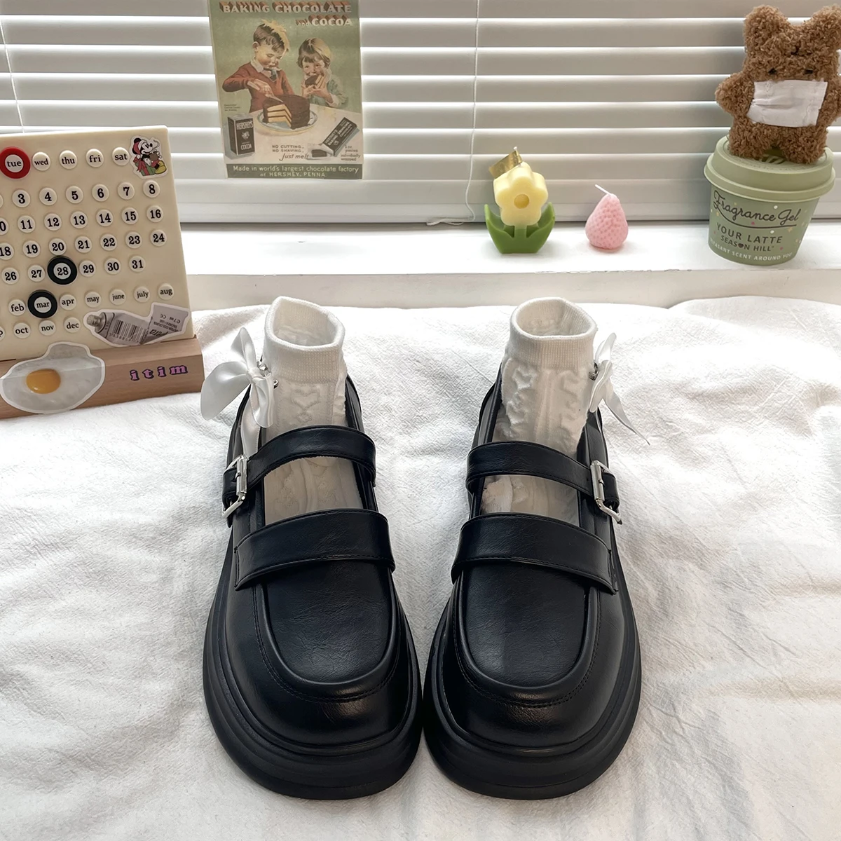 2023 Spring Loafers Thick Soled Lolita Shoes New Retro Mary Jane Shoes University Girls Platform Shoes JK Shoes Women Sandals