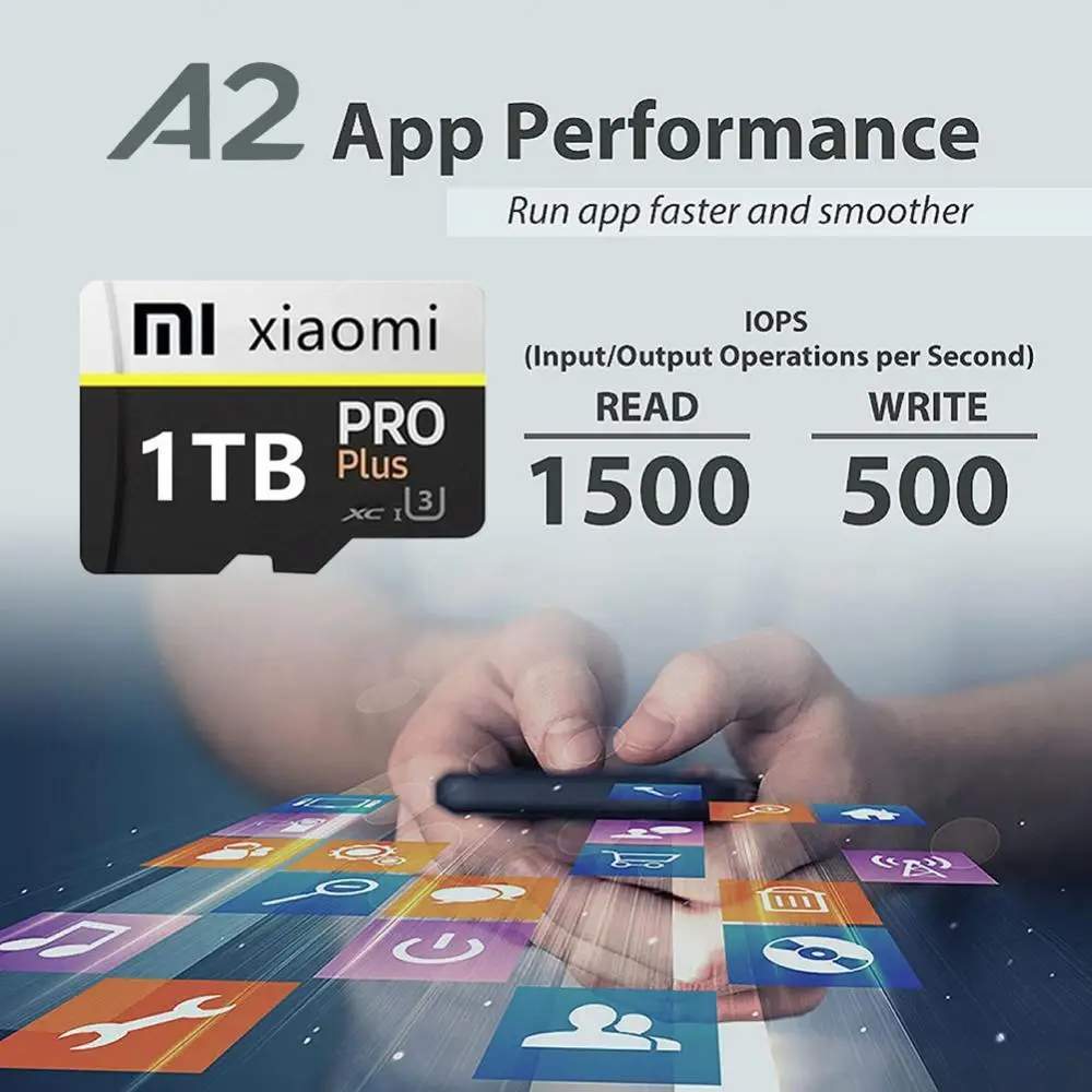 Xiaomi Mini TF/SD-карта 2 ТБ 128 ГБ 256 512 Карта памяти Class10 для камеры телефона