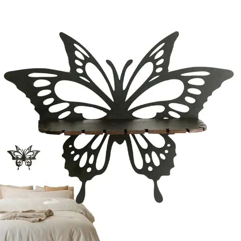 Многофункциональная деревянная полка-бабочка для ванной комнаты