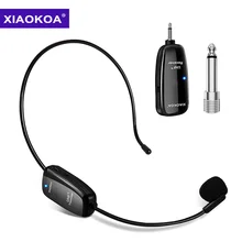 Wireless Microphone Headset UHF Wireless Mic Headset and Handheld 2 in1 160 ft Range for Voice Amplifier, Stage Speakers, Teach