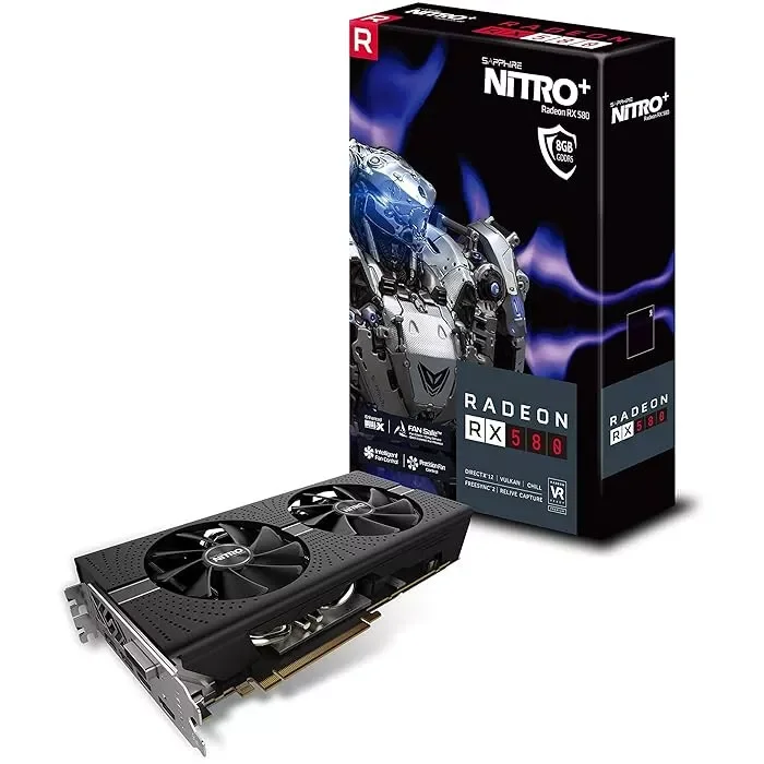 Оригинальные видеокарты NITRO + RX 580 8 Гб 2304sp amd rx580 по лучшей цене графические карты