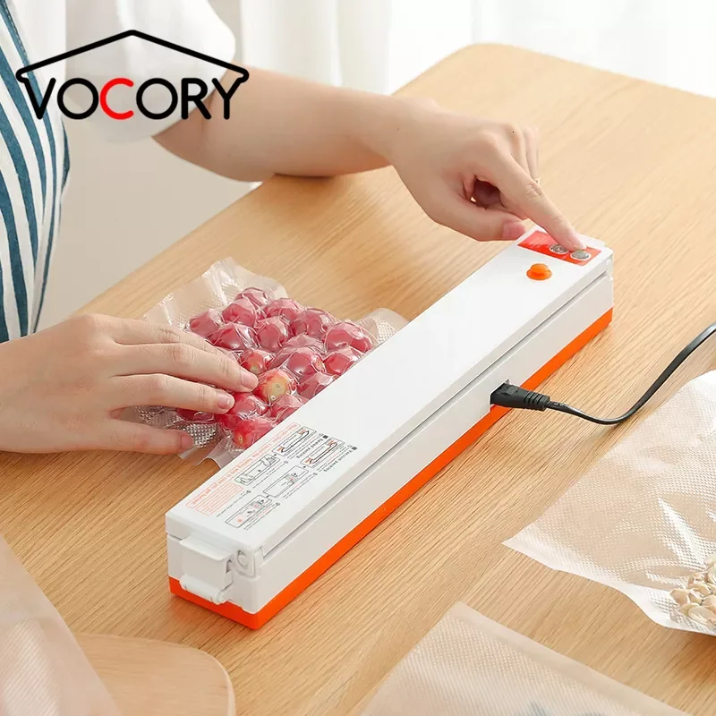 

Vacuum Sealer Packaging Machine Household Food Film Sealer Vacuum Packer Keep Food Fresh 220V/110V FREE GIFT 10pcs Storage Bags