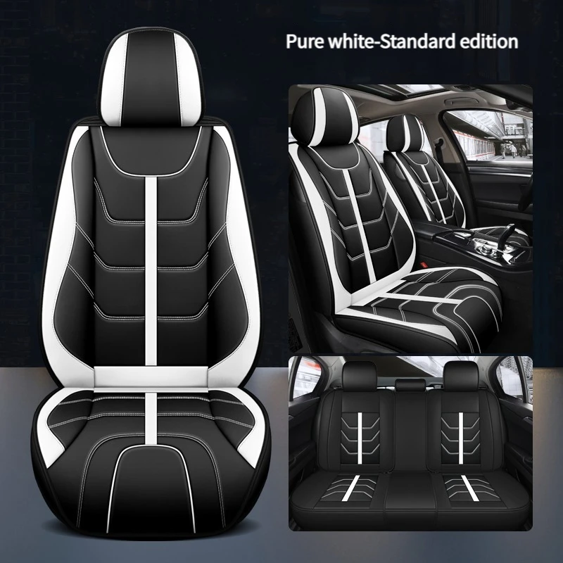 

High Quality 5 Seats Car Leather Seat Cover For Lada Priora Granta Kalina Vesta Largus 2017 All Inclusive Car Accessories