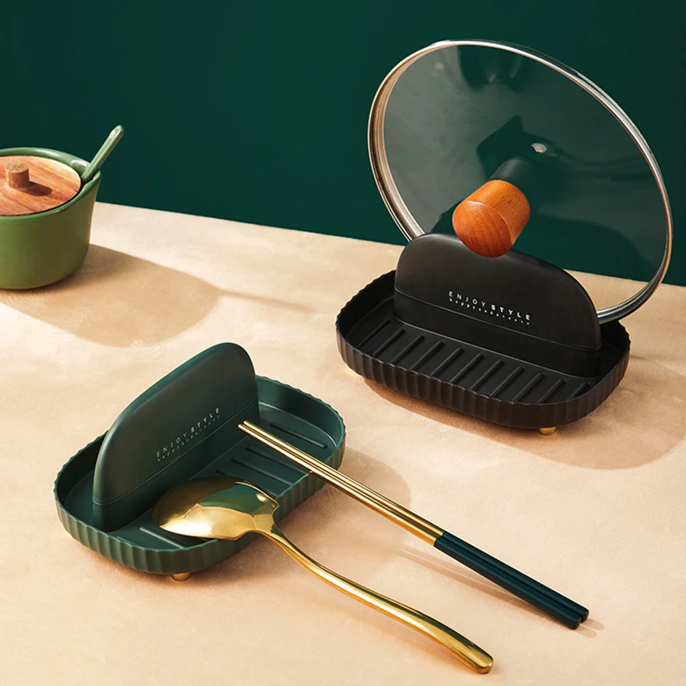 

Spoon Rest and Lid Holder Spoon Rest for Stove Top Lid Holder Cooking Ladle/Spatula/Spoon Holder