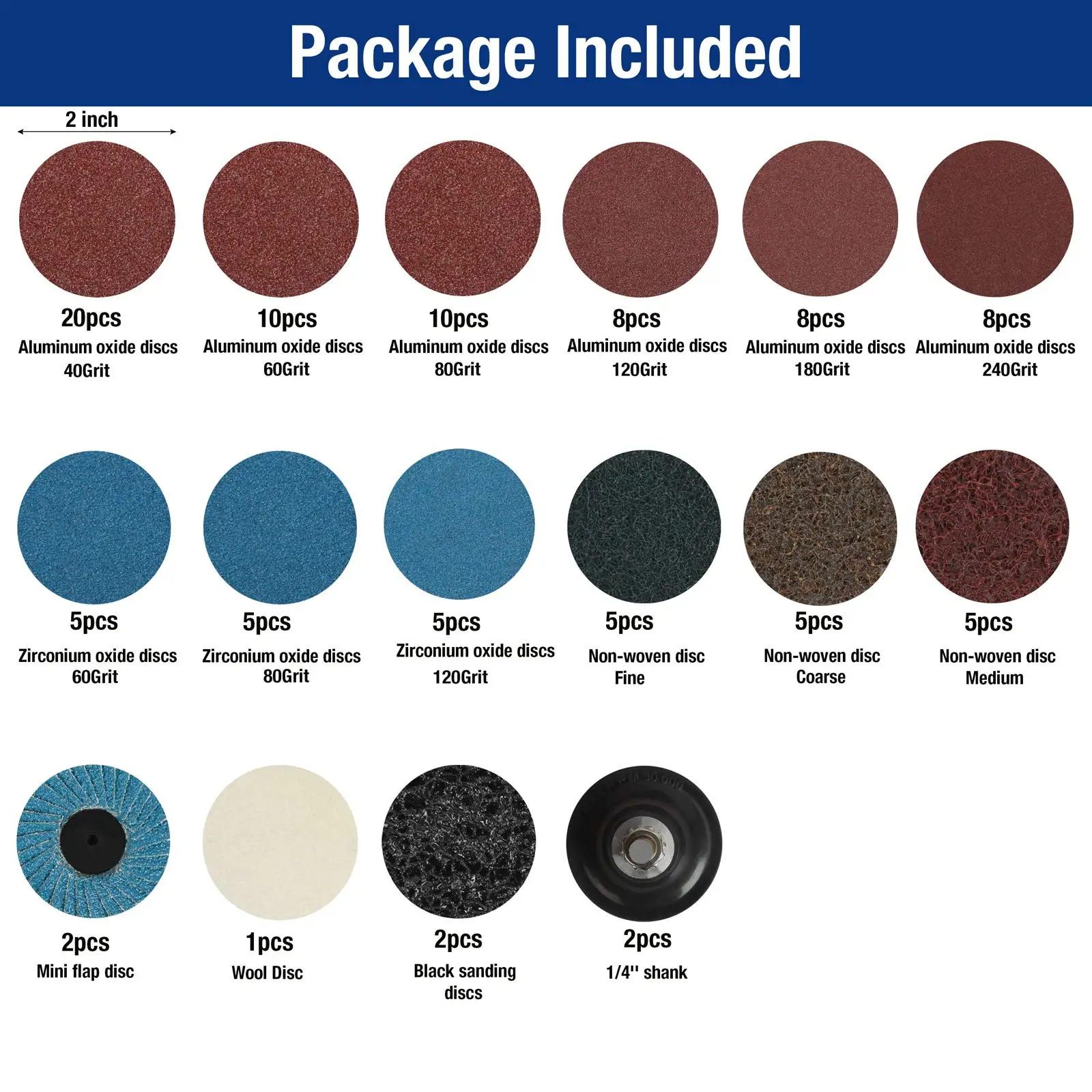 101 шт. шлифовальные диски с держателем для быстрой шлифовки