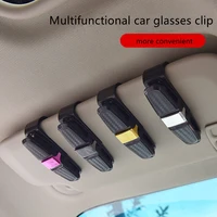 4 color auto sun visor glasses fastener clip holder for sunglasses eyeglasses ticket card universal multi function car interior