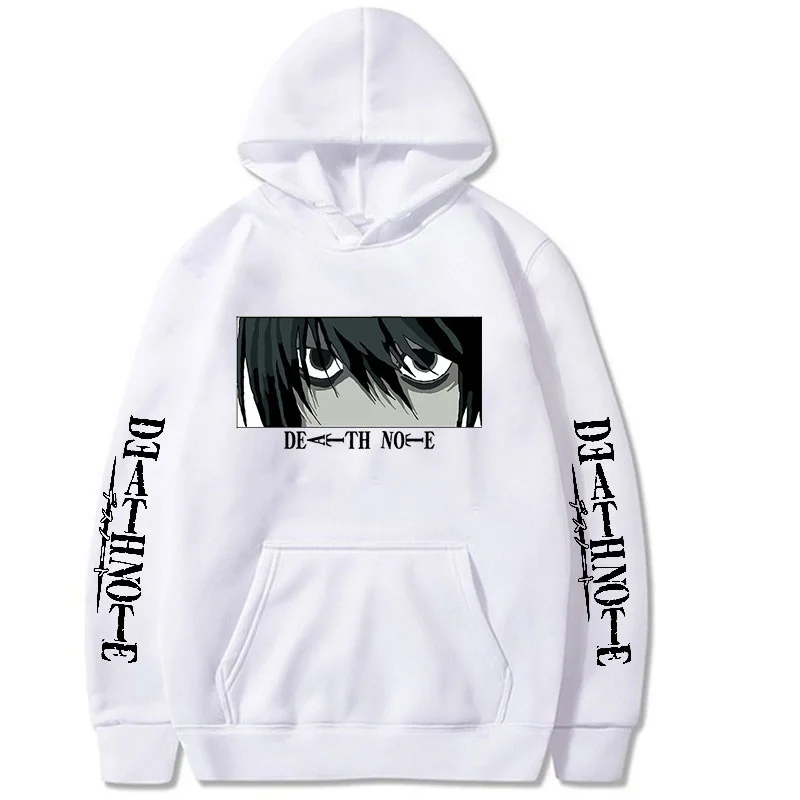 

2023 Japan Anime Cartoon Death Note Hoodie Pullovers Tops Long Sleeve Lose Fashion Unisex Clothes Swerashirts Coats