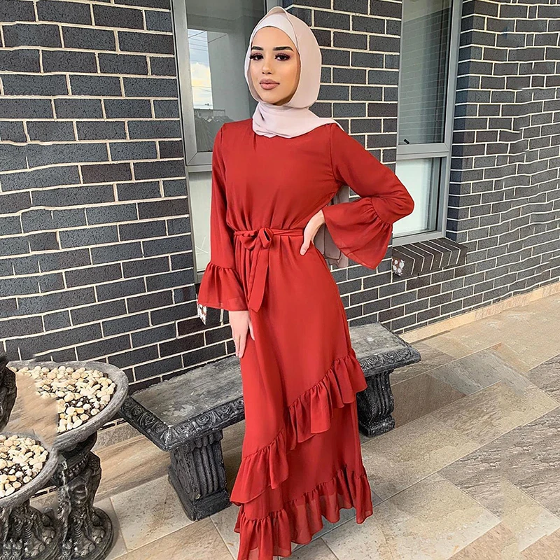 Arab Hijab Dresses For Women 2022 Maxi Dubai Muslim Turkish Ramadan Moroccan Oriental Long Dress Eid Saudi Robe Islamic Clothing