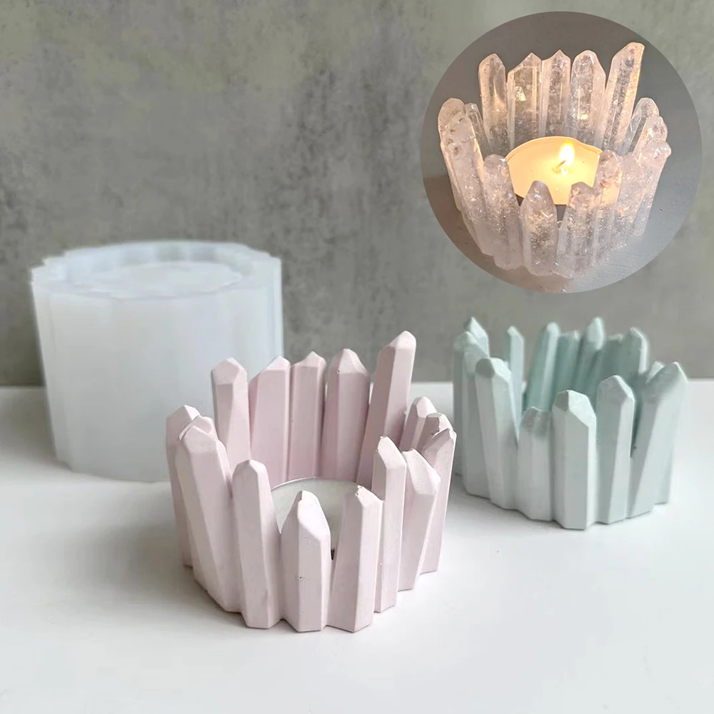 Plaster Candle Tray Pottery Mould Home Decor
