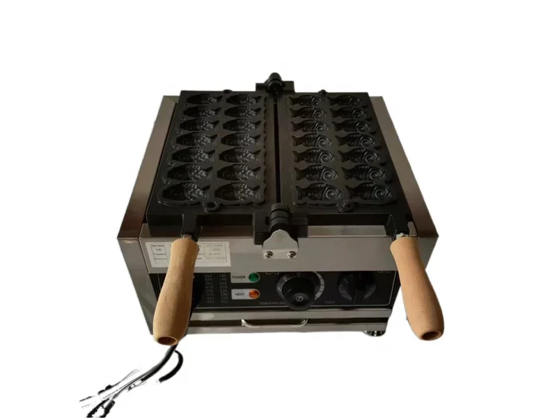 Машина для закусок автоматическая антипригарная вафельная машина с золотой