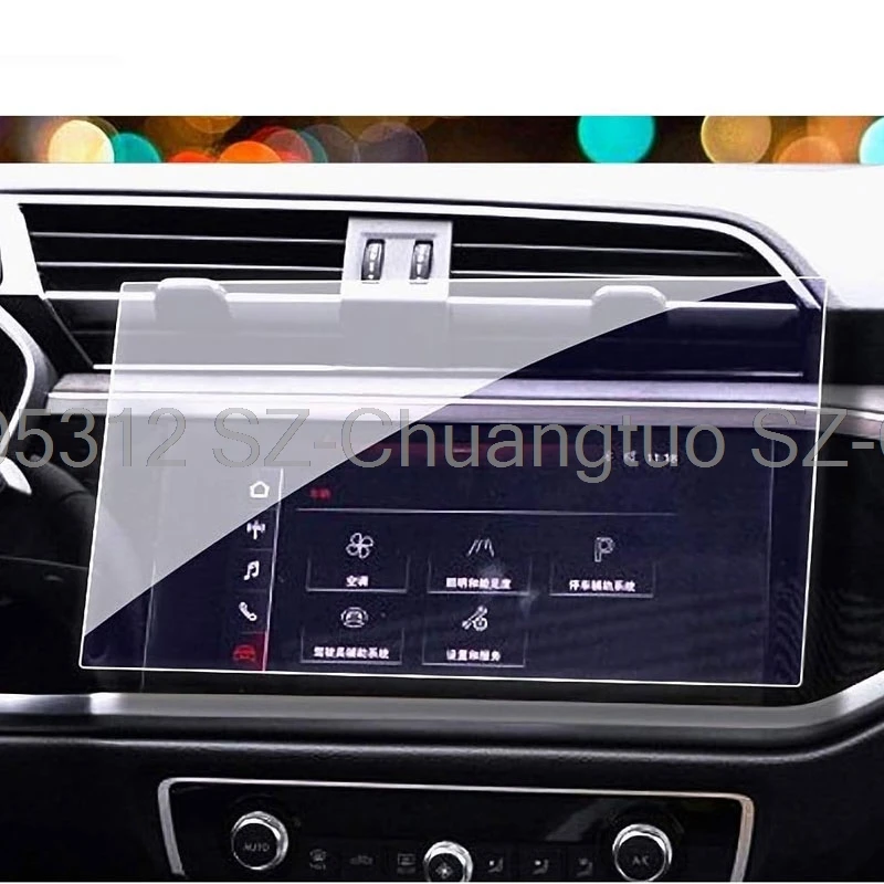 

Защитная пленка для экрана из закаленного стекла для Audi Q3 2019 2020 2021 2022 2023 10,1 дюйма, автомобильная GPS-навигация, аксессуары для интерьера