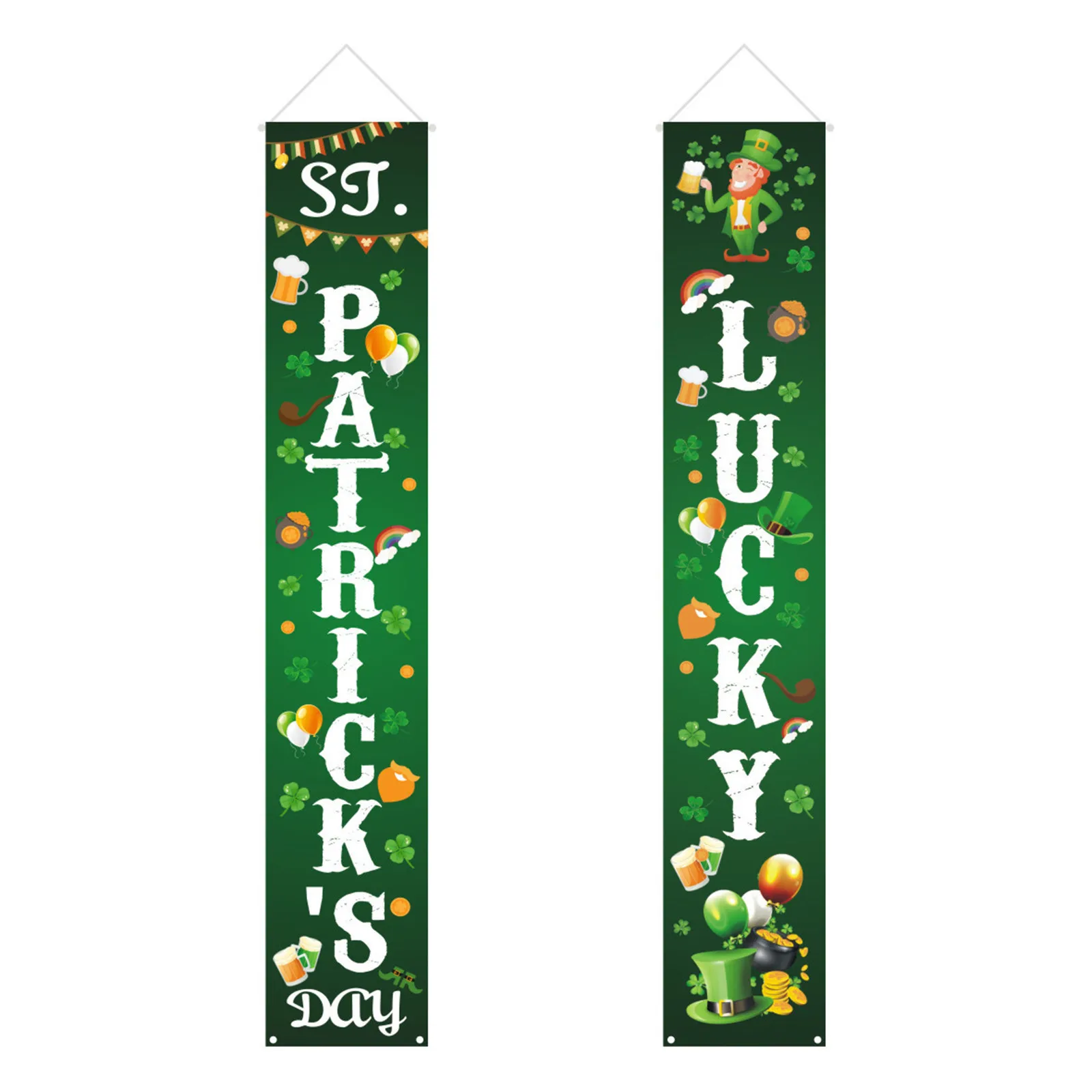 Баннер для дома крыльца Ирландское украшение праздничная занавеска дверной знак