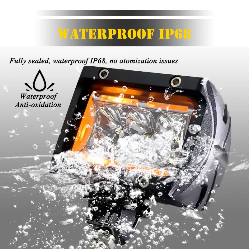 CREK 12V Автомобильная Поворотная фара 24V IP68 внедорожные рабочие фары 4-дюймовые