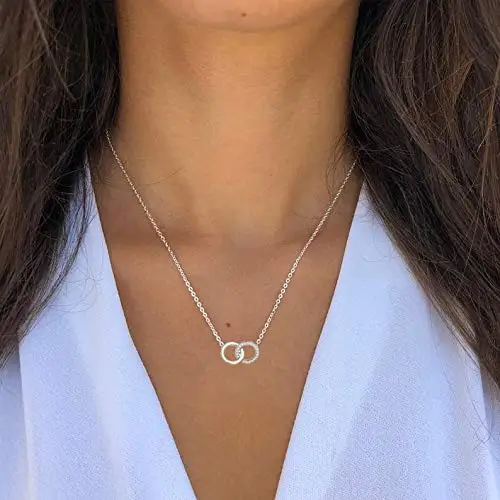 Сестры подарки от сестры для сцепляющийся круглый кулон души ожерелье на 2 дня