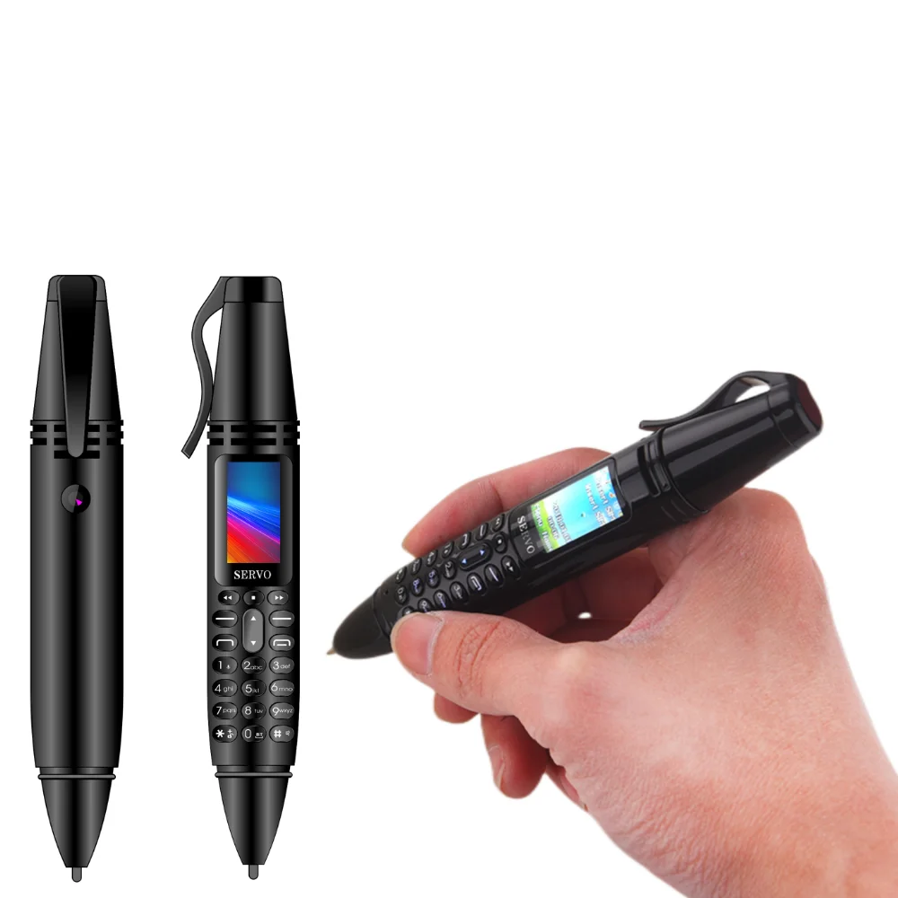 SERVO K07 Pen Mobile Phone Dual SIM Mini Telephone Call Recording Bluetooth Dial Speed Dial Magic Voice 0.96