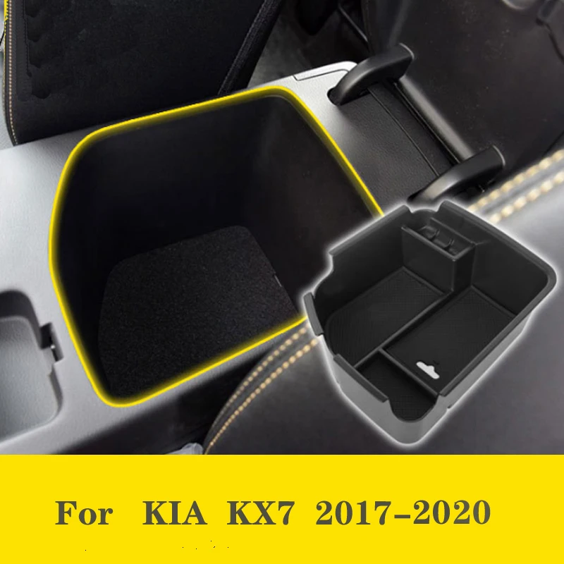 

FOAL BURNING Car Accessories Central Armrest box Storage Tray For KIA KX7 2017 2018 2019 2020