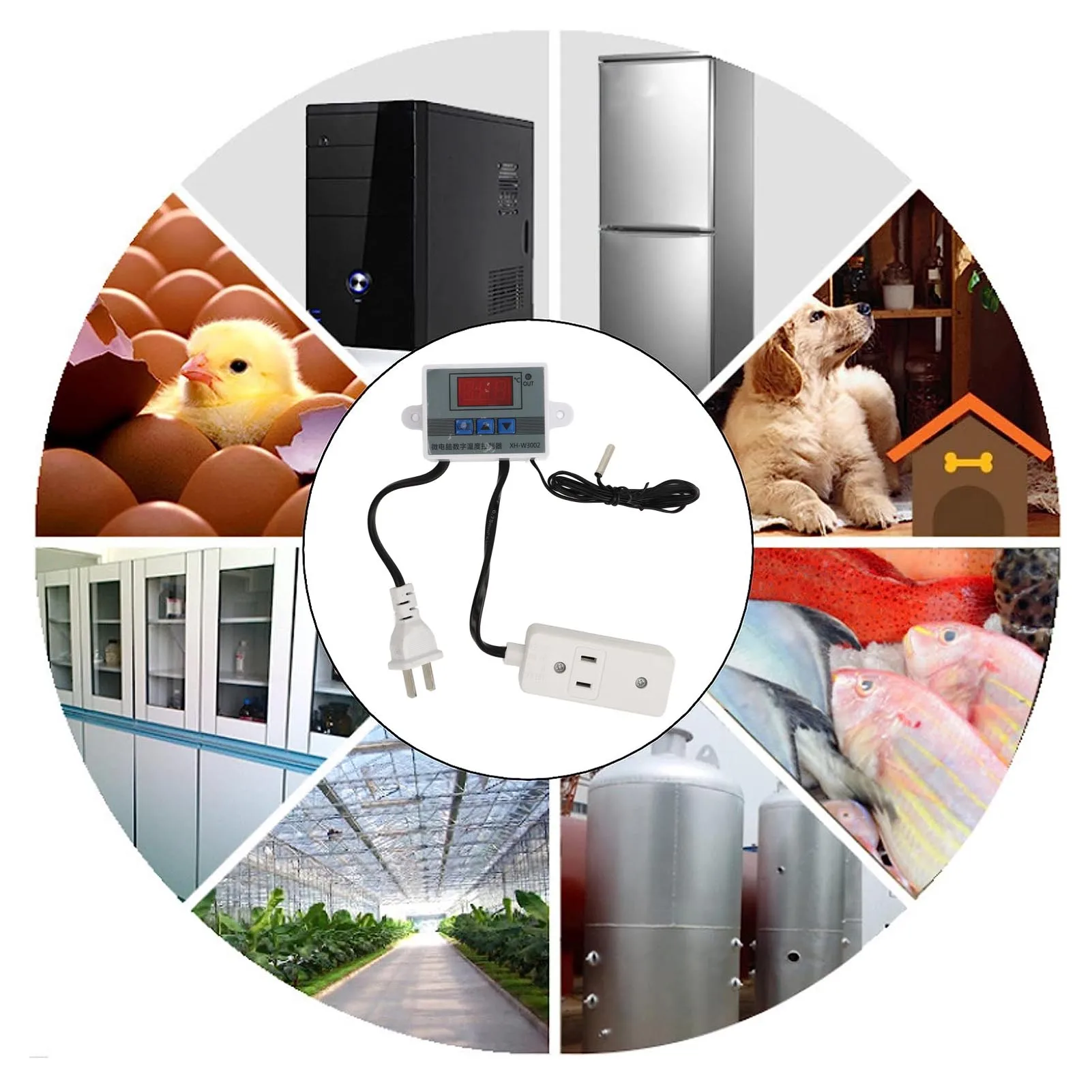 Штепсельная вилка 110 ‑ 220V США высокой точности переключателя 1500W 0 1 ℃ термостата