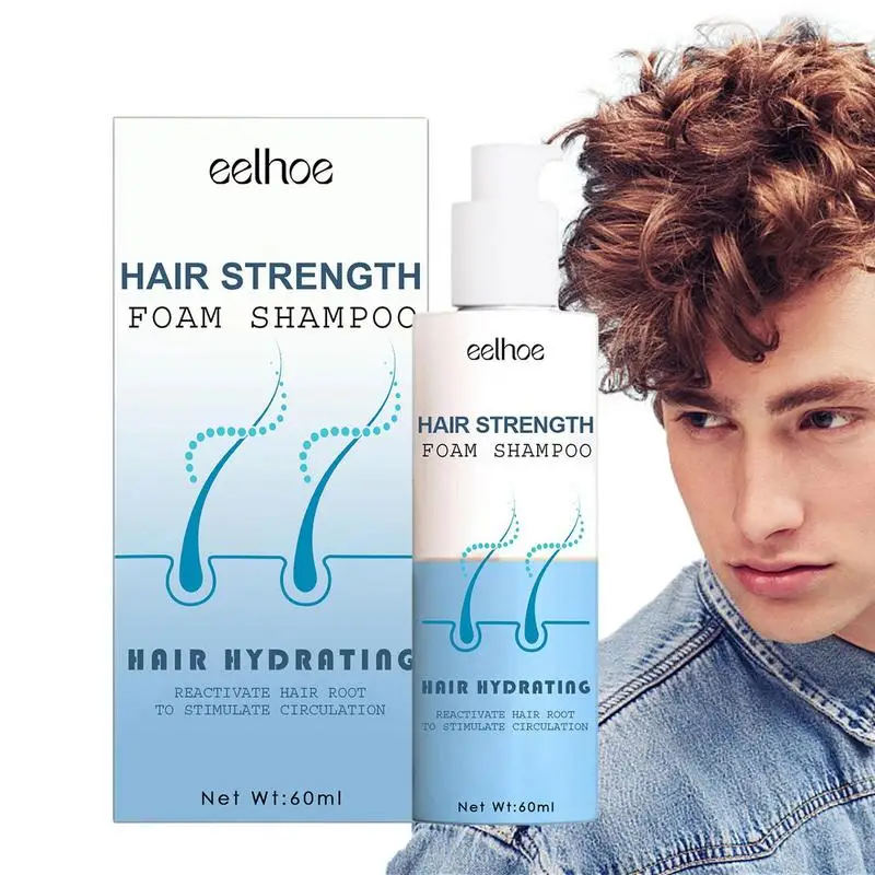 

Hair Foam Shampoo Anti Hair Loss Native Foam Shampoo 60ml Anti-Thinning Natural Foam Shampoo For Home Outdoor Travel Indoor