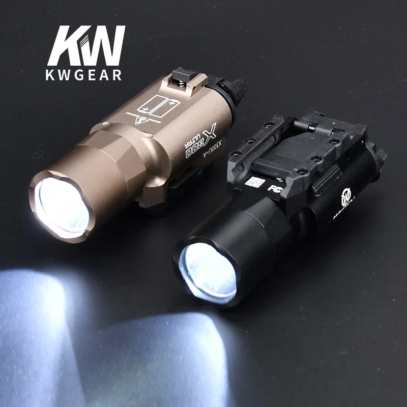 

Tactical SF X300 Ultra Pistol Gun Light X300U 500 Lumens High Output Weapon Flashlight Fit 20mm Picatinny Weaver Rail