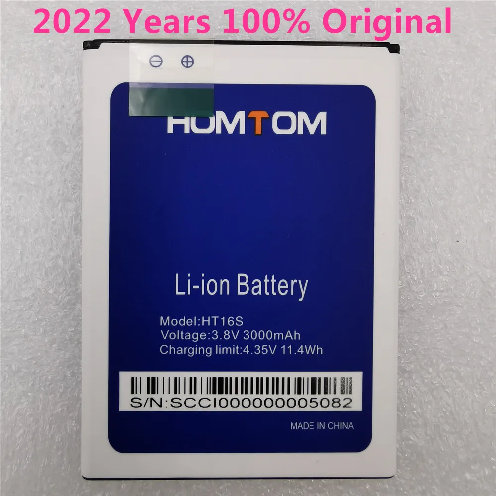 100 original new homtom ht16s battery 3000mah back up battery for homtom ht16s smart phone high quality large capacity free global shipping