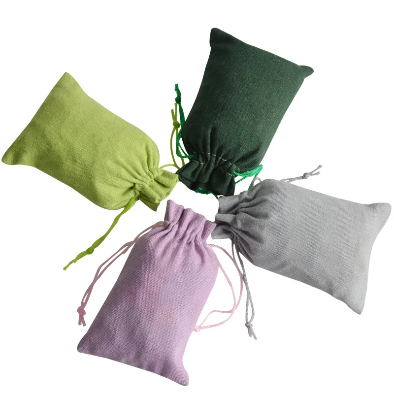 50 шт./лот 10x15 13x18 см регулируемая льняная сумка на шнурке сумки для хранения