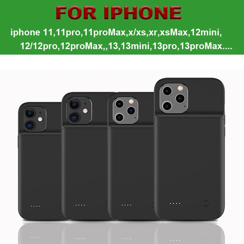 

Внешний аккумулятор для iPhone 13 12 11 Mini Pro Max X XS XR, 6800 мАч