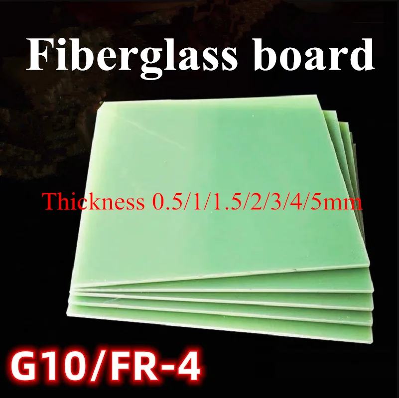 

0.5/1/1.5/2/3/4/5mm Thickness FR4 Fiberglass Sheet Light-green G10 Epoxy Plate 3240 FR-4 Epoxy Resin Board Glass Fibre 3D Print