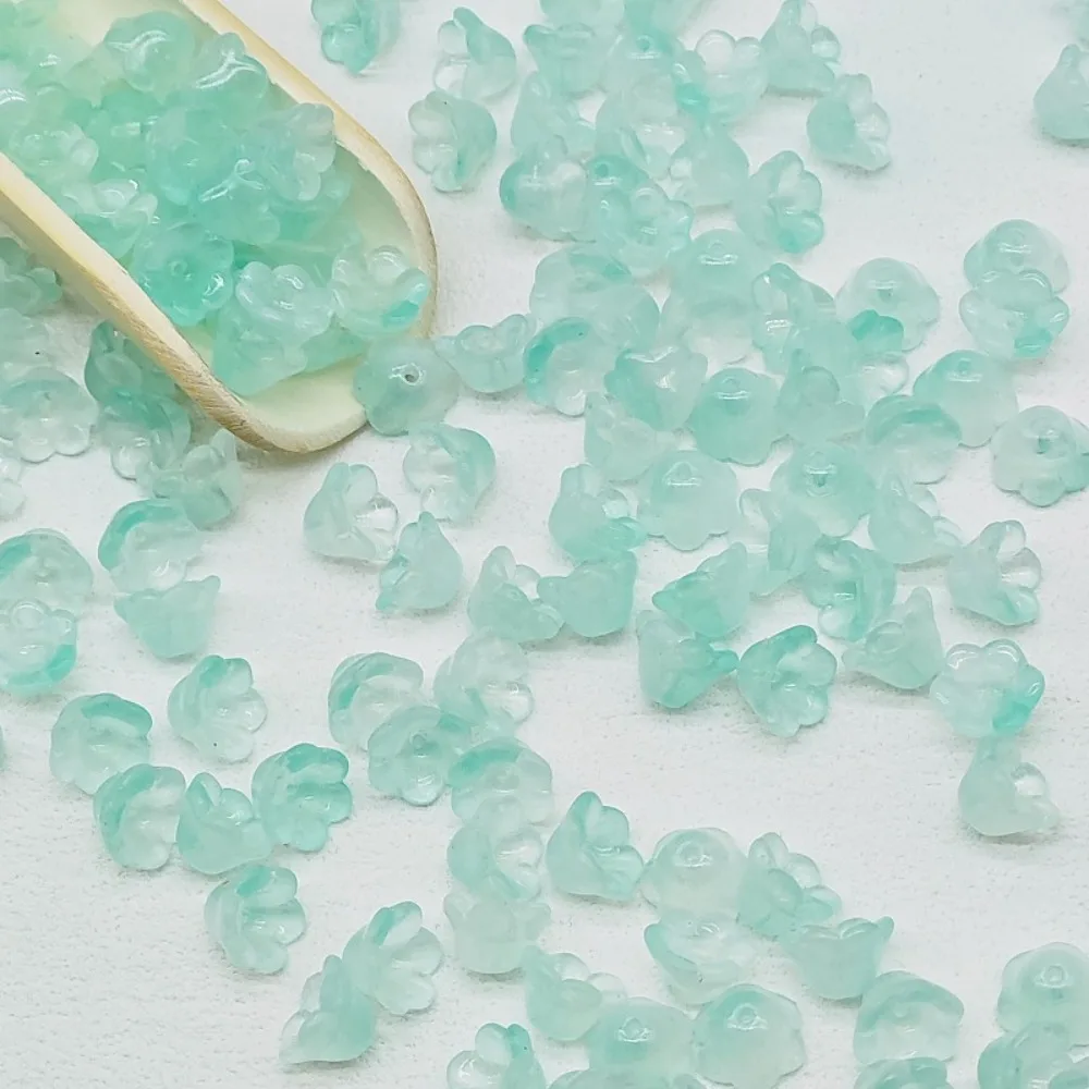 50 шт./компл. 7X12 мм разноцветные бусины-колокольчики лэмпворк аксессуары