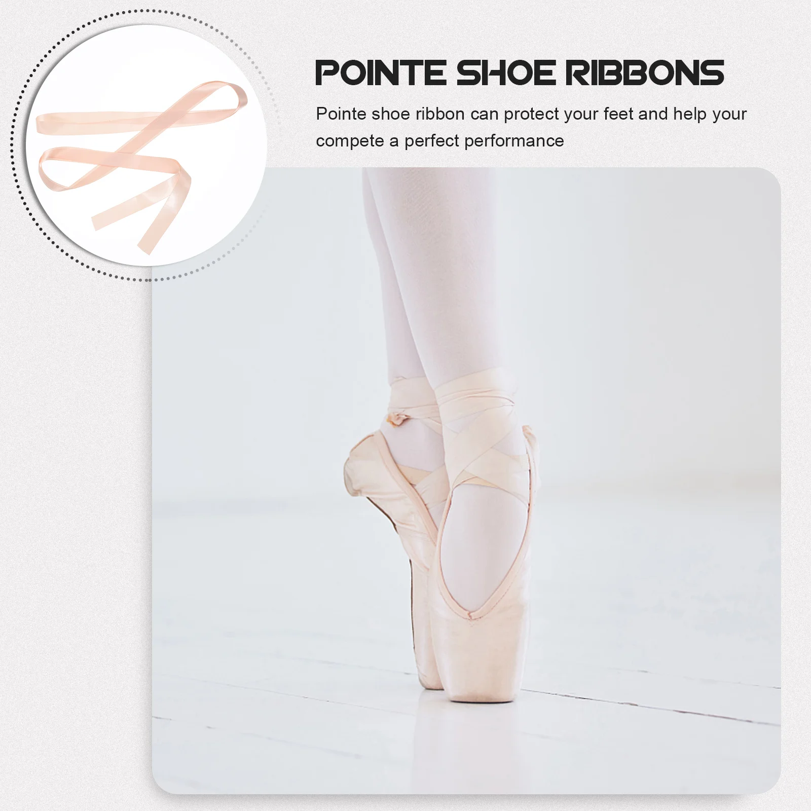 2-х шт. балетные танцевальные туфли с эластичной атласной лентой для танцев