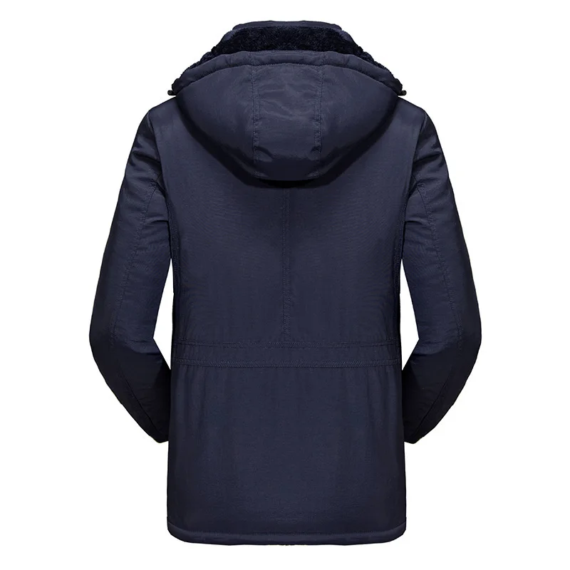 Winter Jacket Men Thicken Fleece Jackets Male Streetwear Windbreaker Parkas Coat Detachable Hoodies Cotton-padded Man Clothing