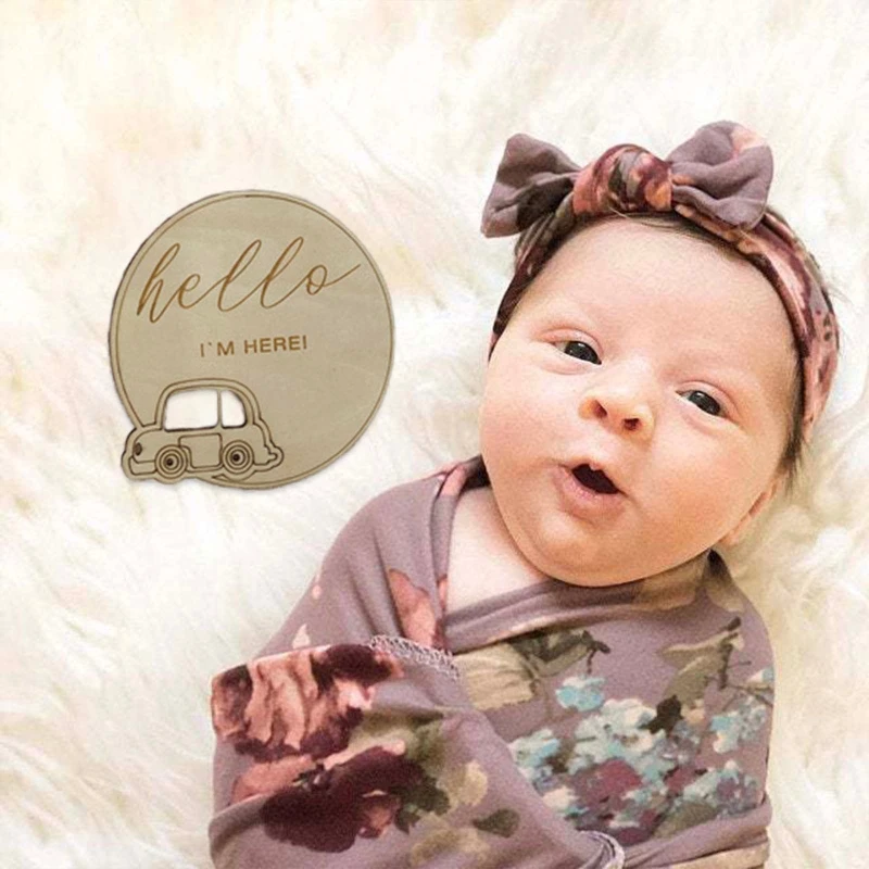 14 шт./компл. детские деревянные карточки прорезыватель ежемесячная запись