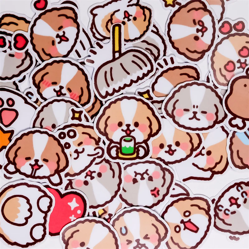 

Stickeers 40pcs Diary Book Cute Dog Stickers Cartoon Stickers Decal Sticker For Kid For Stationery Scrapbook Mobile Phone