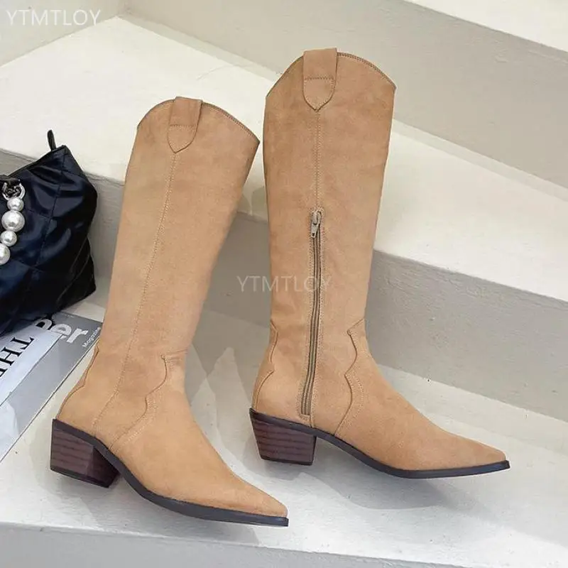 

Plus Size Boots Women New Concise Design Fur Warm Winter Shoes Fashion High Heel Long Footwear Ytmtloy Pumps Zapatilla Mujer 1