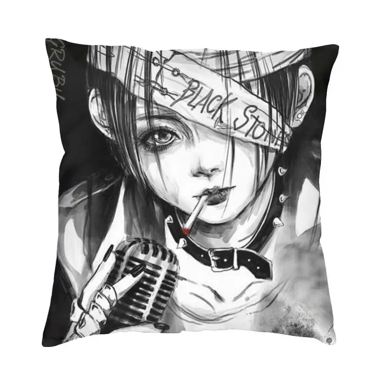 

Cool Nana Osaki Manga Cushion Cover 45x45cm Japan Anime Soft Luxury Pillow Case Living Room Decoration