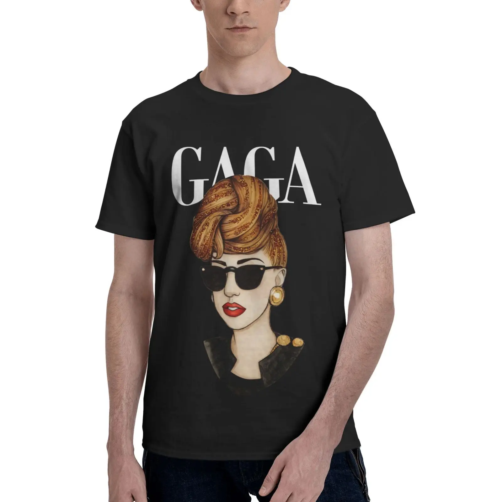 

Lady Gaga Tribute Band For Oversized T-Shirt Men T-Shirt Clothes Men Men's Shirts Men Clothing Clothing Oversized T-Shirt Tops
