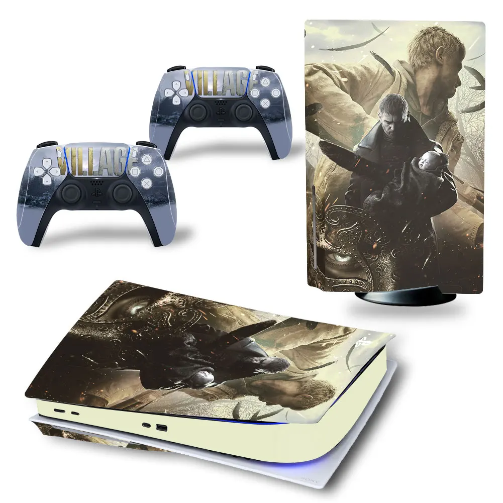 Наклейки для консоли playstation 5 и двух контроллеров |