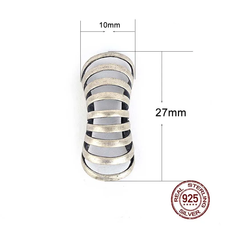 HelloLook Зажим для хрящевого хряща 925 Стерлинговое серебро Классический круглый уличный хип-хоп рок Не проколотые серьги Ювелирные изделия.