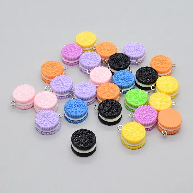 10 шт. высококачественные разноцветные подвески для печенья Oreo из смолы с