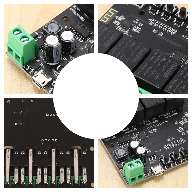 4-канальный переключатель с поддержкой Wi-Fi и дистанционным управлением