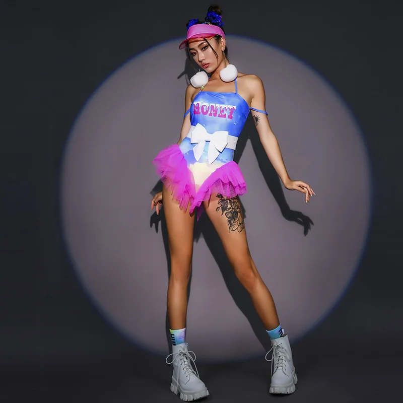 Костюм женский для джазовых танцев одежда в стиле хип-хоп танцевальный костюм