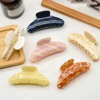 large shark hair claw clip 2022 summer vintage korean ponytail shark clip hair crab barrette hair accessories for women girls