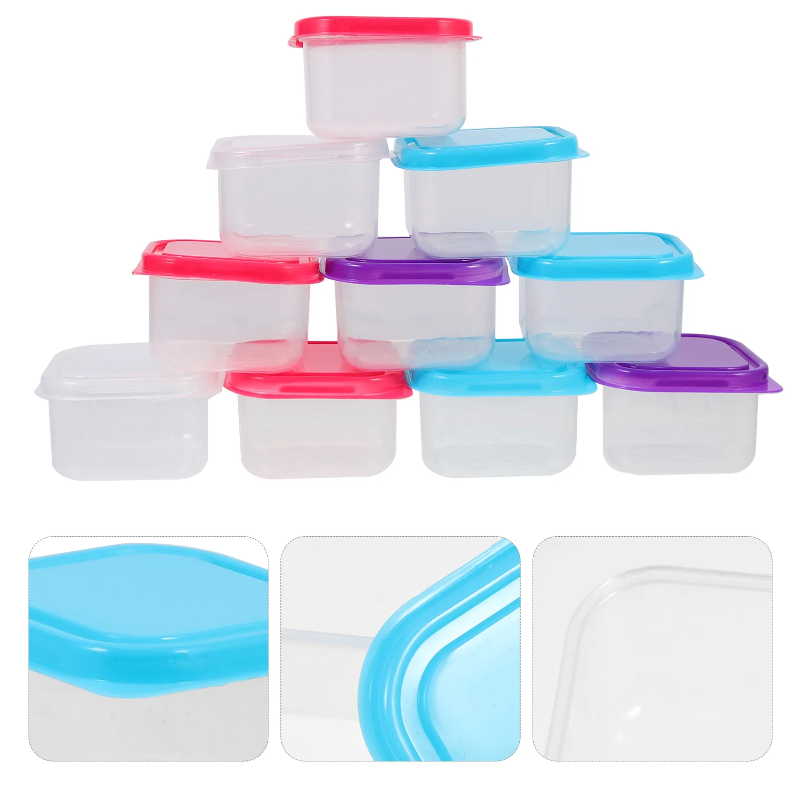 

Crisper Baby Food Container Fridge Organizer Condiment Storage Case Containers Plastic Bins Lids