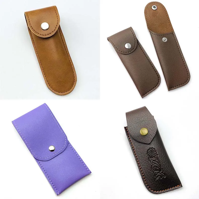 

4 Patterns PU Leather Folding Knife Sheath Scabbard Storage Bag Case Swiss Army Knives Pliers Tools Holder Outdoor Portable