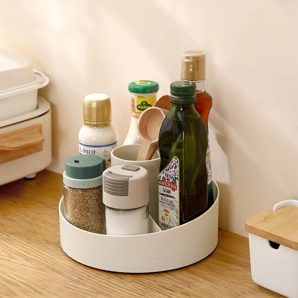 

Настольный поворотный ящик для хранения Youpin, многофункциональная кухонная стойка для поворотного стола, коробка для хранения косметики, вр...