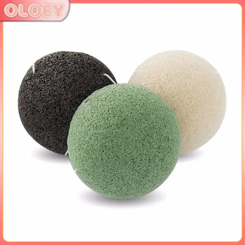 

1Pcs Natural Facial Cleanse Exfoliator Puff Face Cleaning Sponge Round Shape Konjac Face Washing Sponge Facial Cleanser Tools