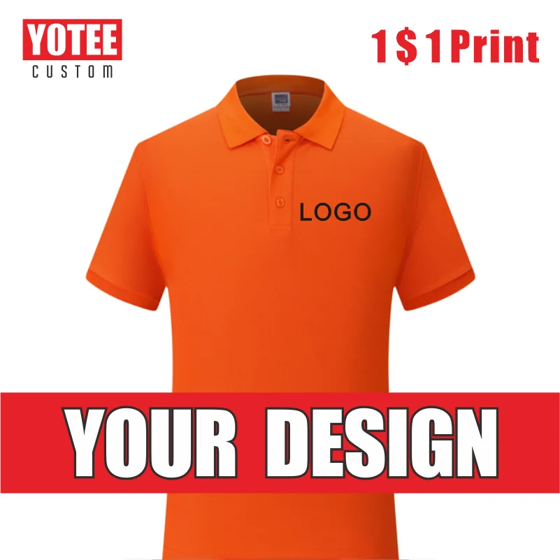 

YOTEE Children's Polo Shirt Logo Custom Embroidery Printing Fashion Baby Boy Baby Girl Lapel Top T-shirt 2-12 Years Old 2022 New